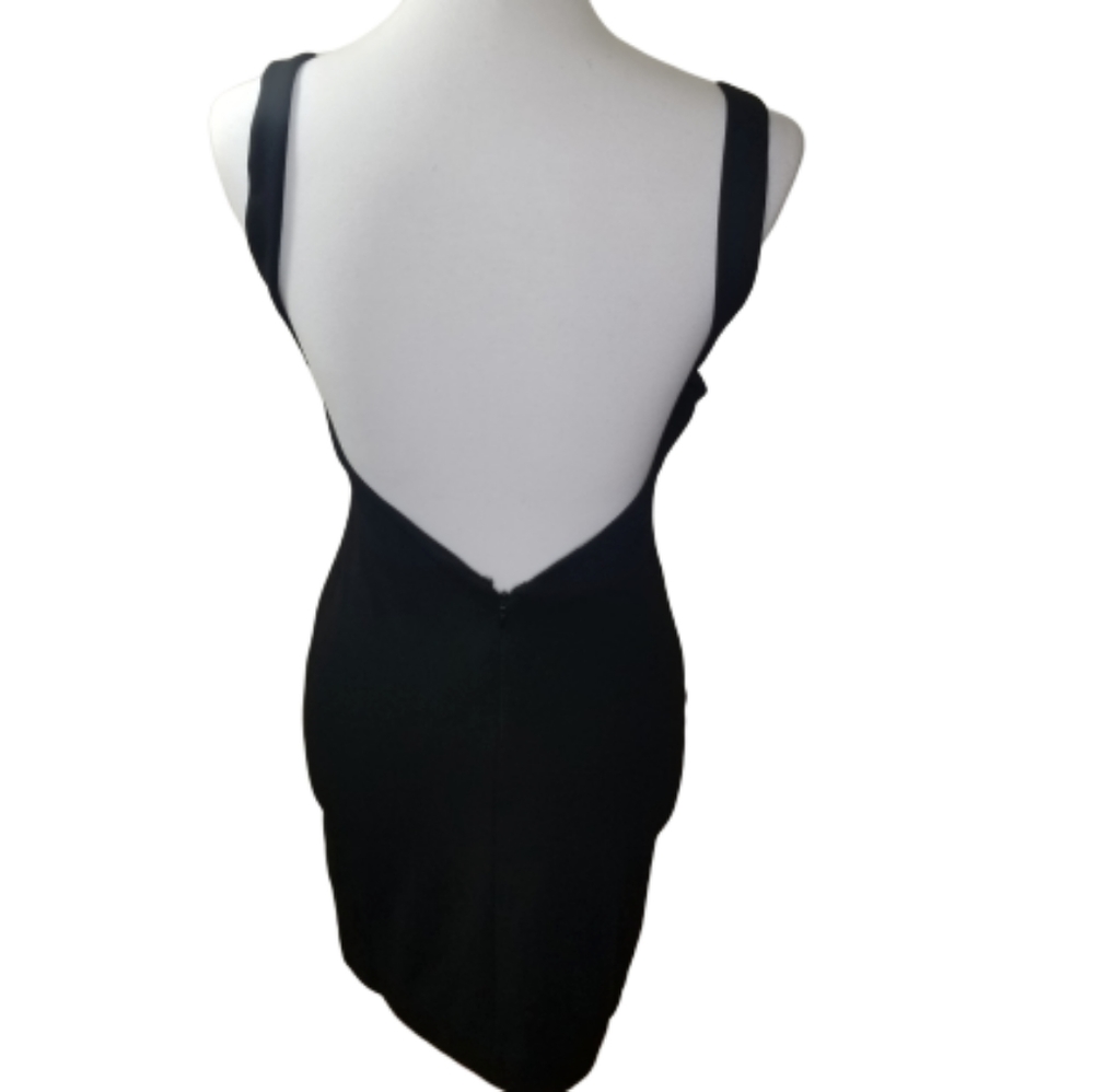 || SOLACE LONDON || Revolve Black Rosa Mini Dress - Picture 6 of 8